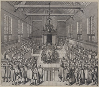 KG 15615
<br/>
Opening van de Synode van Dordrecht, 1618
<br/>
<em>anoniem NL (17de eeuw)</em>